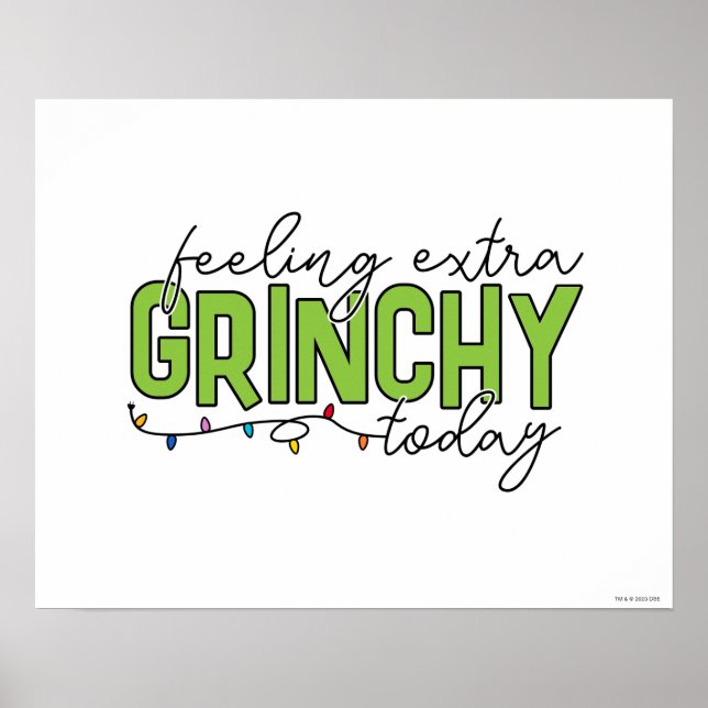 Poster Grille | Sentiment de grinchy supplémentaire aujou (Devant)
