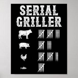 Poster Griller série Funny Grill Grill Bbq Master Fun
