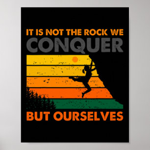 Poster Grimpeur Bloc Escalade Grimpeur Sportif Escalade R