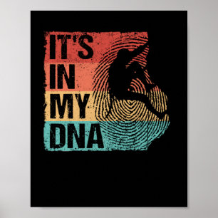 Poster grimpeur de rocher escaladeur de Boulder