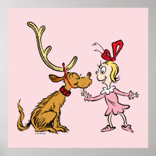 Poster Grinch Max et Cindy Lou Who