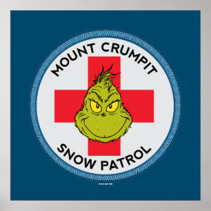 Poster Grinch Patrouille de neige du mont Crumpit