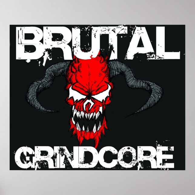 Poster Grindcore brutal (Devant)