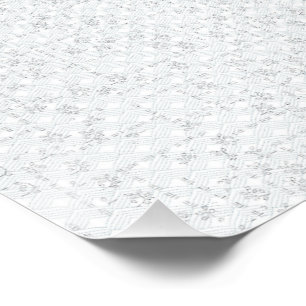 Poster Gris Clair Floral Géométrique   Motif Été Moderne