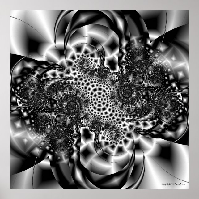 Poster Gris complexe (Devant)