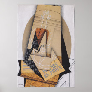 Poster Gris - Composition Avec Violon