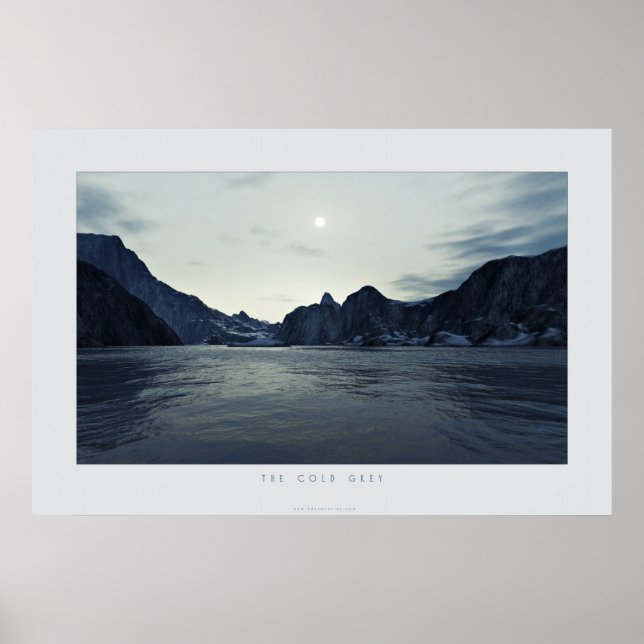 Poster gris froid (Devant)