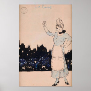 Poster Gris - La Lune 1908