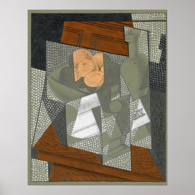 Poster Gris - Le bol de fruits 1915 (Devant)