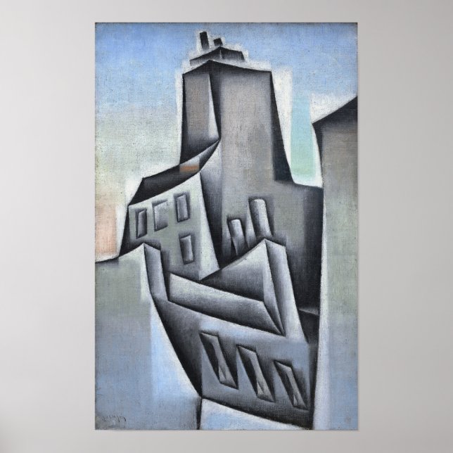 Poster Gris - Maisons À Paris 1911 (Devant)