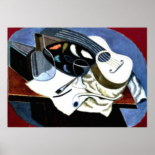 Poster Gris - Painter's Table; Juan Gris painting