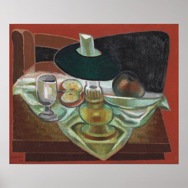 Poster Gris - Sous La Lampe 1925 (Devant)