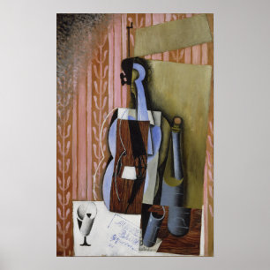 Poster Gris - Violon