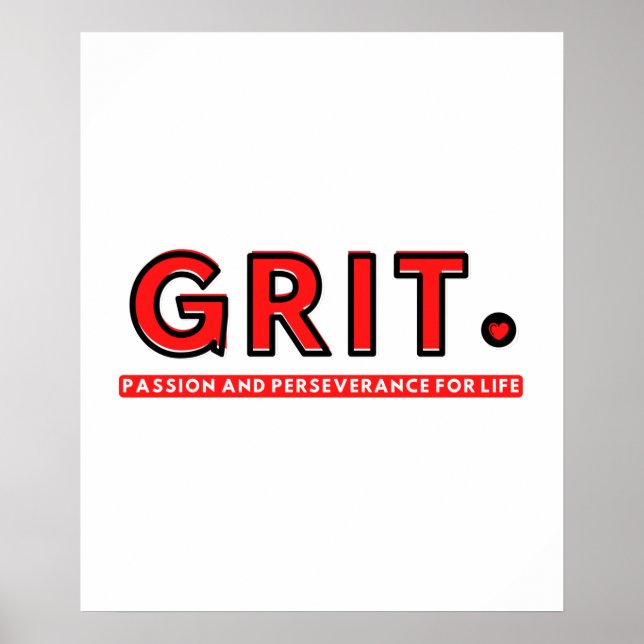 Poster GRIT - Passion et persévérance pour la vie (Devant)