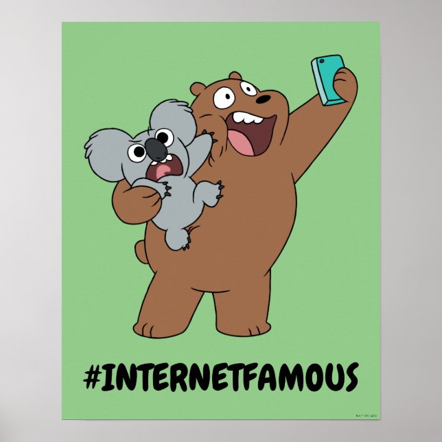 Poster Grizz & Nom Nom - #InternetFamous (Devant)