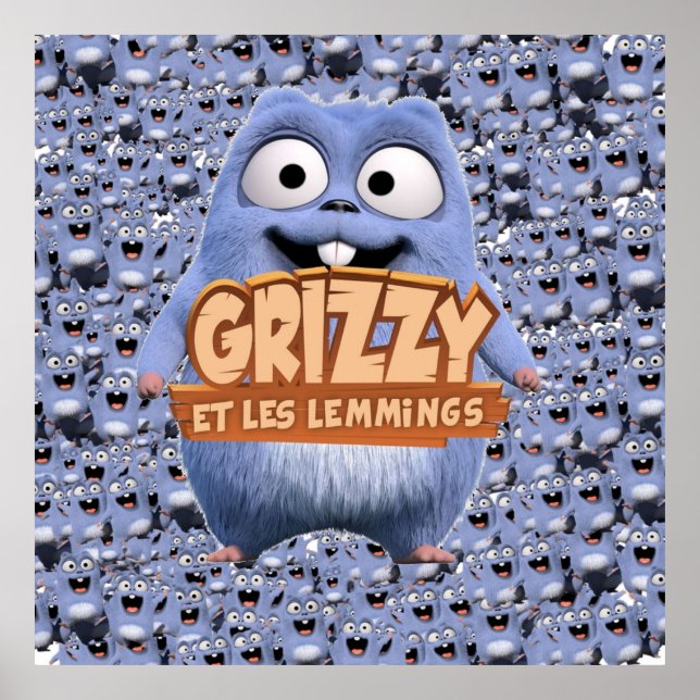 Poster Grizzy et la collection préférée des enfants Lemmi (Devant)