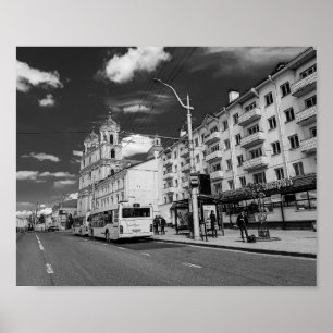 Poster Grodno Belarus Cityscape Architecture Ville Vue