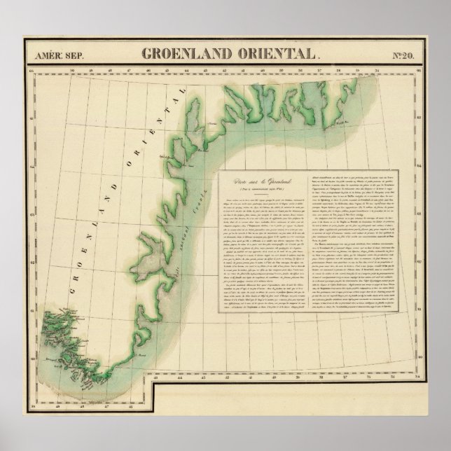 Poster Groenland oriental 20 (Devant)