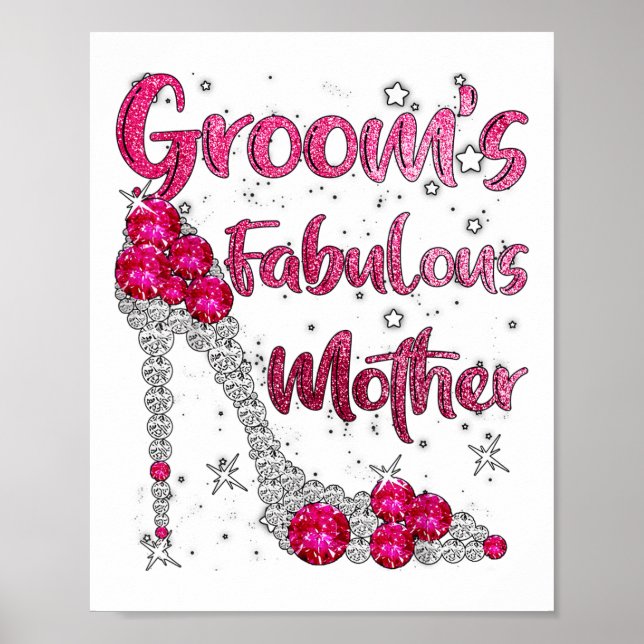 Poster Grooms Fabuleuse mère heureux Mariage marié marié  (Devant)