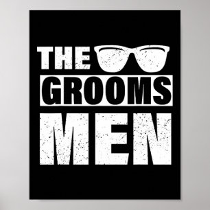 Poster Groomsmen Bachelor Party Stag Gag Mens F
