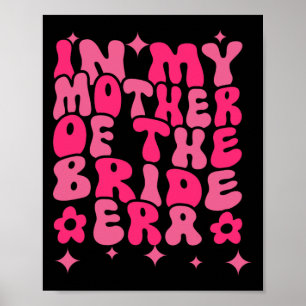 Poster Groovy à l'ère de ma mère de la mariée 