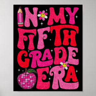 Poster Groovy dans mon époque de cinquième année Premier