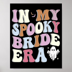Poster Groovy Dans Mon Ère De Mariée Squelettique 