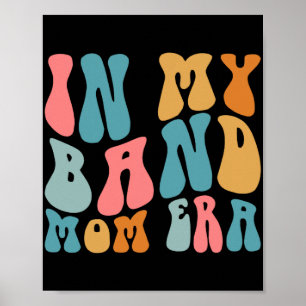 Poster Groovy Dans Mon Groupe Maman Ère Drôle Musique Mam