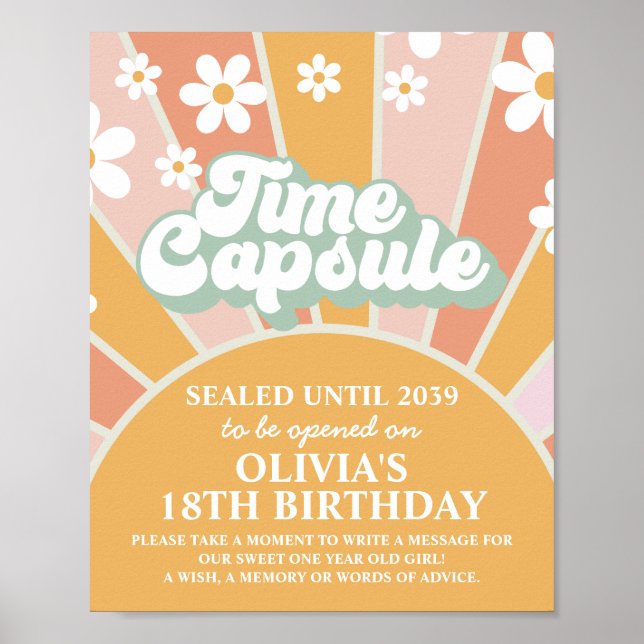 Poster Groovy One Sunshine Première Anniversaire Capsule  (Devant)