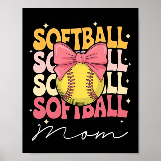 Poster Groovy Softll Mom Mother Coquette Bow Softll  (Devant)
