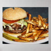 Gros Burger à moitié livre et Cola