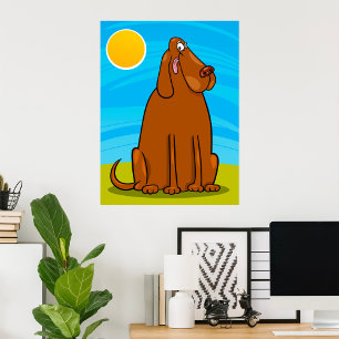 Poster Gros chien Brown