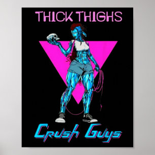 Poster Gros Coiffures Les Gars Broyeurs Poids Bodybuildin