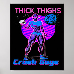 Poster Gros Coiffures Les Gars Broyeurs Poids Bodybuildin