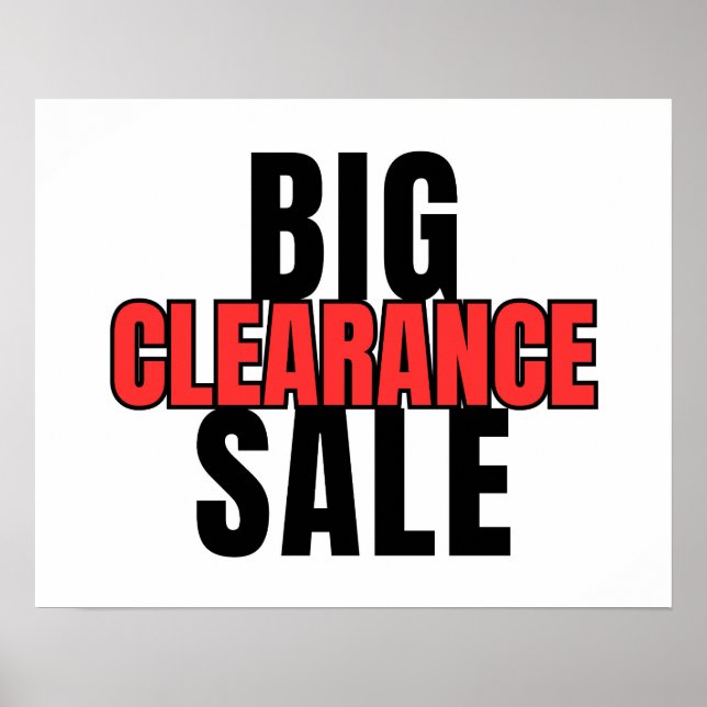 Poster Gros Enseignement, Boutique Signal, Vente au détai (Devant)