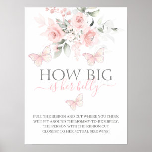 Poster Gros est son ventre signe papillon