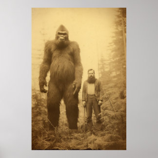 Poster Gros Pied, Sasquatch, Poster, Cryptid
