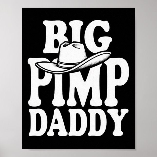 Poster Gros Pimp Daddy Costume d'Halloween (Devant)