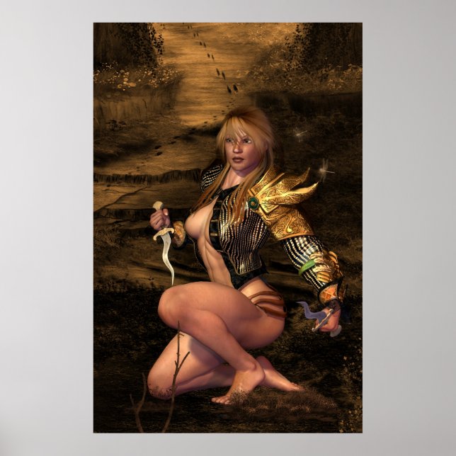 Poster Gros plan de "chasseur ou chasseur" (Devant)