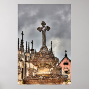 Poster Gros plan de cimetière, Portugal
