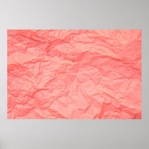 Poster Gros plan de rides roses vieilli avec papier p
