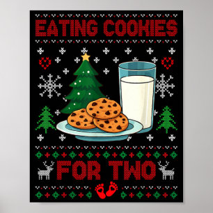 Poster Grossesse Nouvelle Maman Bébé Noël enceinte Couple