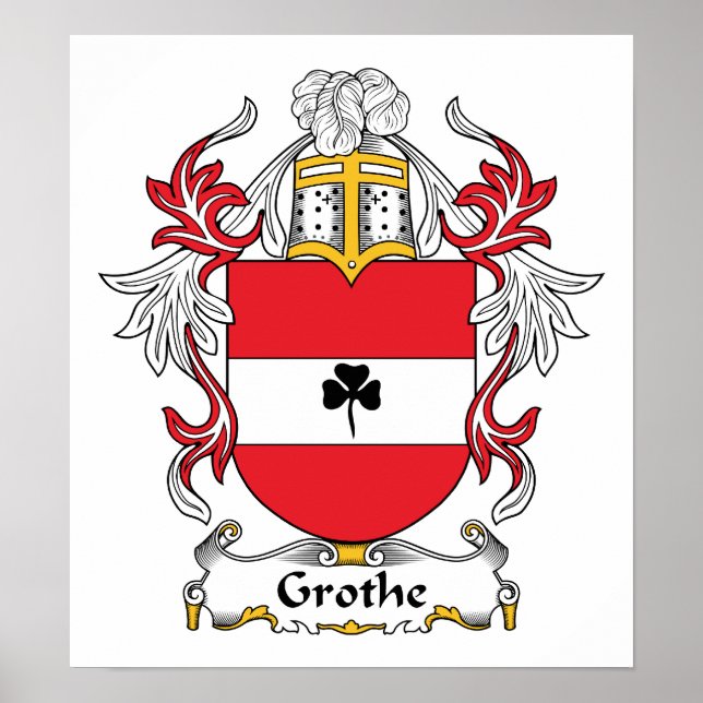 Poster Grothe Family Crest (Devant)