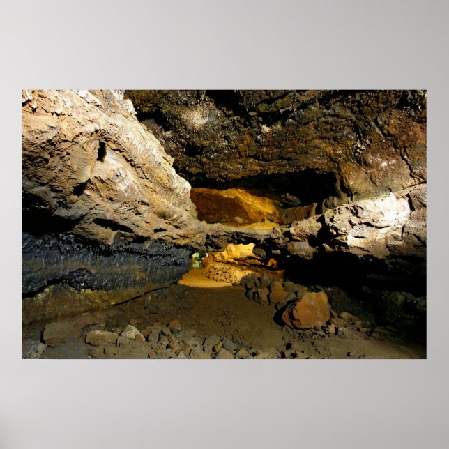 Poster Grotte à tube de lave (Devant)