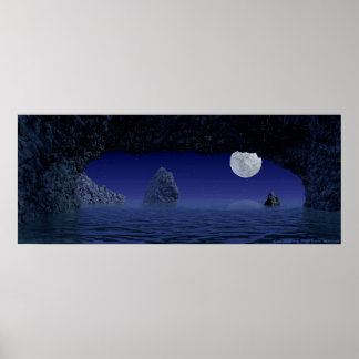 Poster Grotte aquatique
