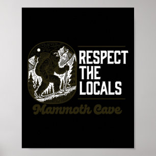 Poster Grotte de Mammouth Respectez les locaux Randonnée 