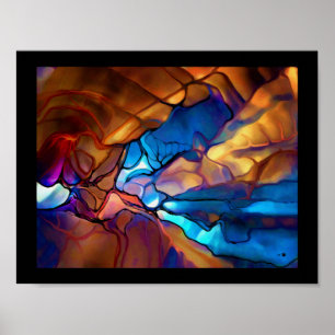 Poster grottes colorées