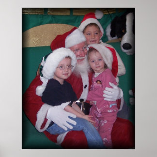 Poster groupe avec père Noël 4