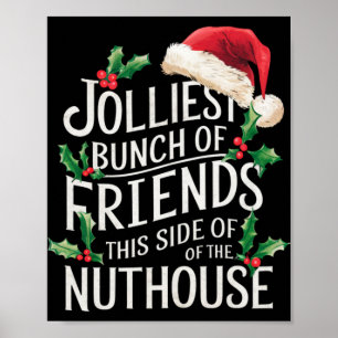 Poster Groupe de copains les plus joyeux Noël Corresponda