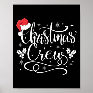 Poster Groupe de famille d'équipage de Noël correspondant
